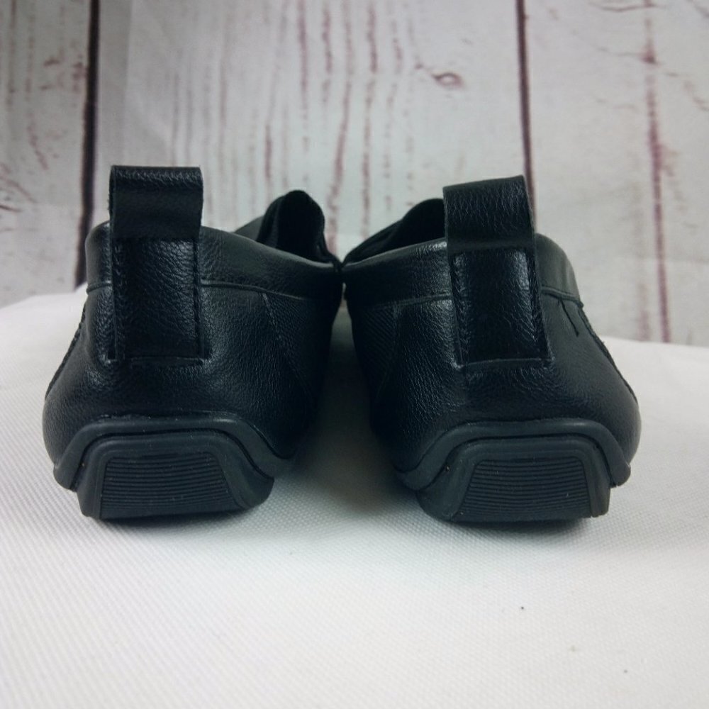 Solo Special Edition Men's Black Faux Leather Slip-On Loafer Shoes - Picture 6 of 12